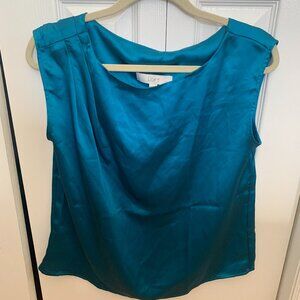NWT Loft Peacock Blue Sleevless Top